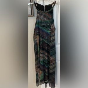 Trina Turk Women’s “Jessen” Sleeveless Halter Pleated Midi Dress-Sz XS-Worn once